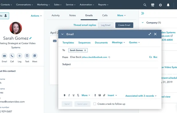 HubSpot Sales Hub screenshot 1