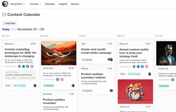 StoryChief.io screenshot 1