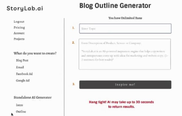 StoryLab.AI screenshot 1