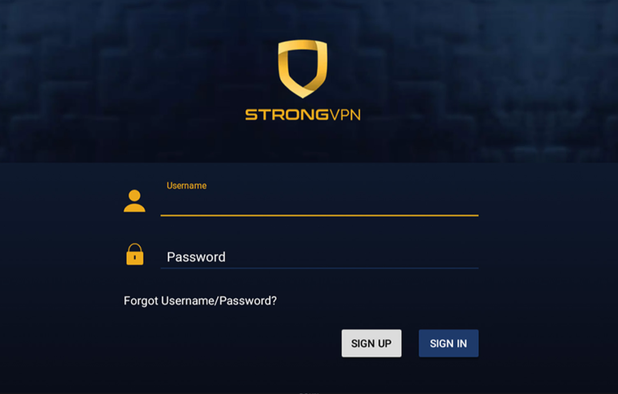 StrongVPN screenshot 1