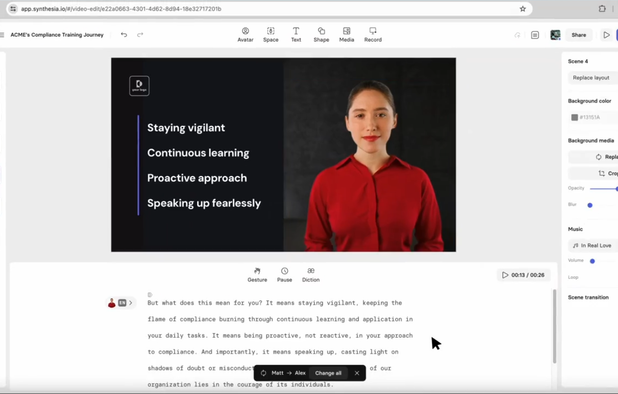 Synthesia.io screenshot 1