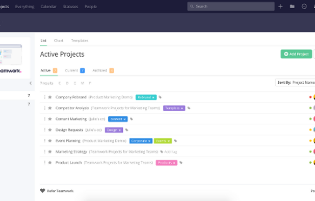 Teamwork.com screenshot 1