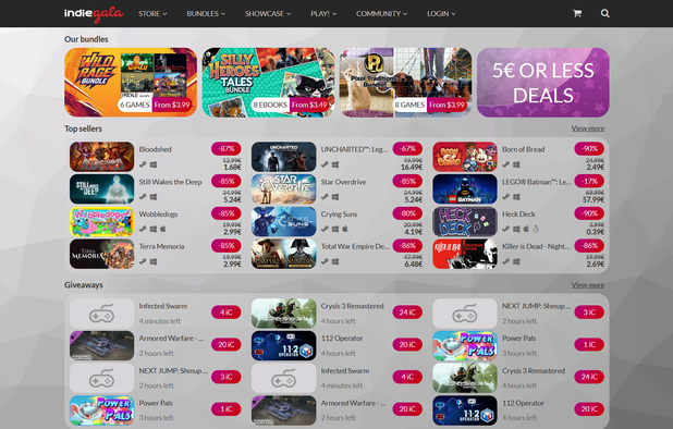 Indiegala screenshot 1