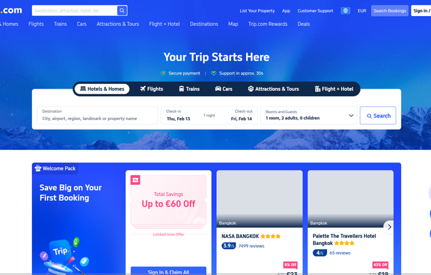 Trip.com screenshot 1