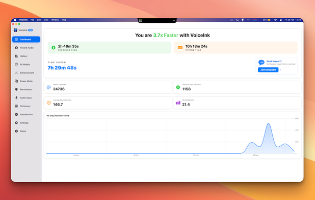 VoiceInk screenshot 1