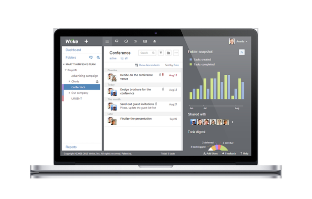 Project management in Wrike