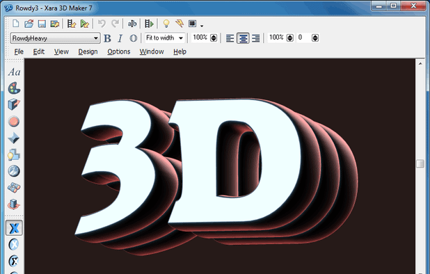 Xara 3D Maker screenshot 1
