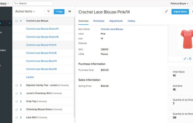 Zoho Inventory screenshot 1